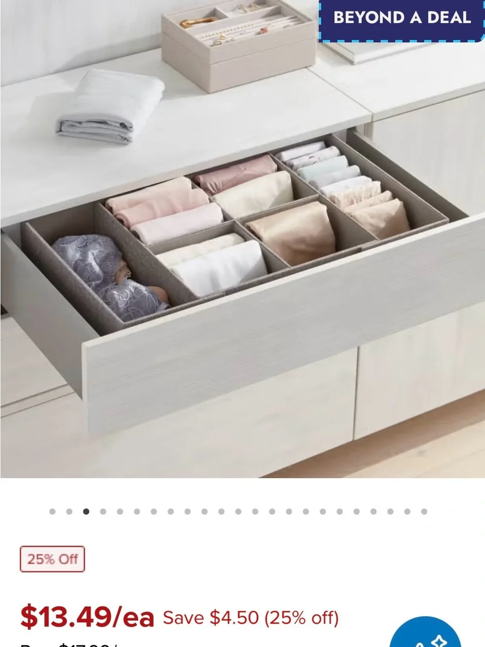 The container store Cambridge drawer organizer